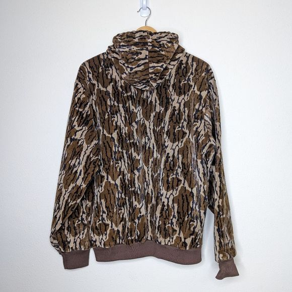 Vintage Carhartt Mossy Oak Bottomland Hush Hide Velvet Camo Jacket USA Made - Picture 13 of 14